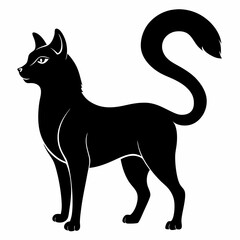 Korean Bobtail Black silhouette