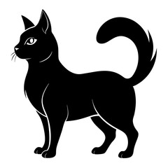 Korean Bobtail Black silhouette