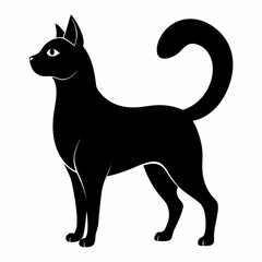 Korean Bobtail Black silhouette