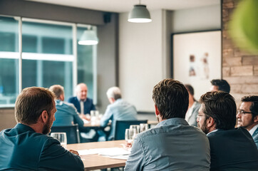 Businessmen Meeting In Modern Office