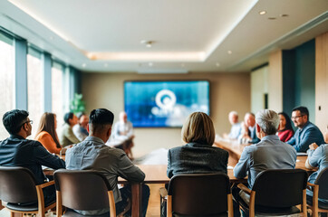 Fototapeta premium Business people in a meeting room