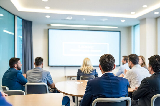 Business Meeting with Presentation
