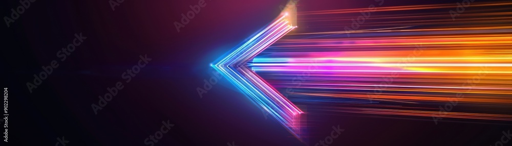 Aufkleber abstract light trails in vibrant colors create a dynamic and energetic background, ideal for modern 
