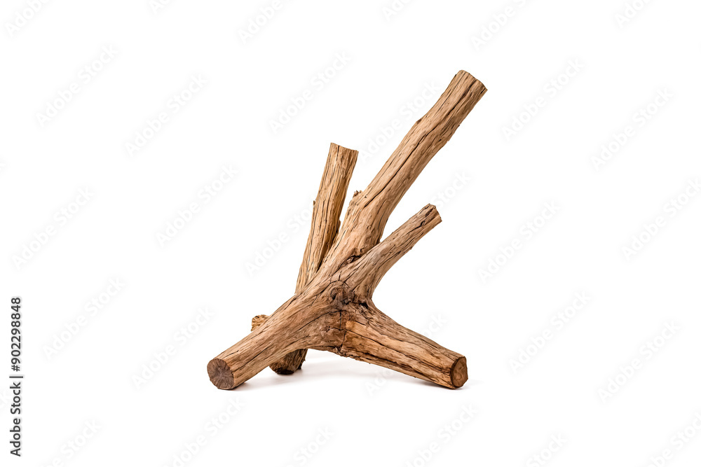 Poster dry tree branch isolated on white background