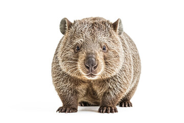 Fototapeta premium Close-up of a Wombat with a Curious Expression
