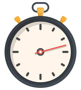 Stopwatch with yellow buttons