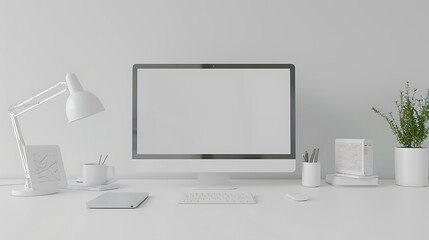 Fototapeta premium Minimalist Home Decor with Plants
