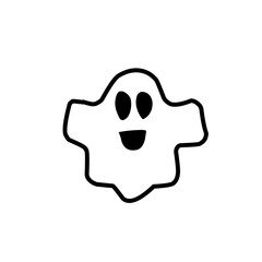 hand drawn halloween ghost
