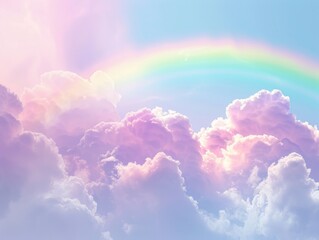 Clouds with Rainbow