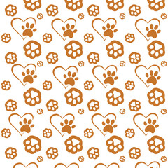 Paw Seamless Pattern