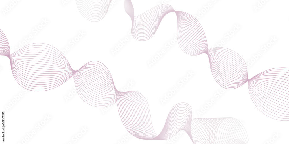 Poster abstract wave blend lines on transparent background. design for banner, wallpaper, background and ma