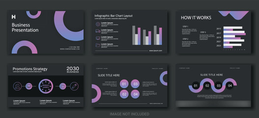 Business planning template and presentation slides design