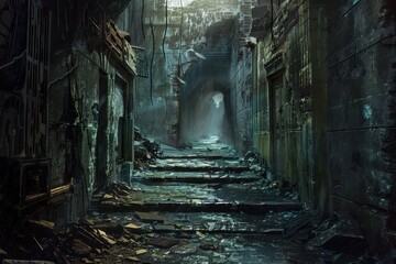 Mysterious alleyway with a forgotten past