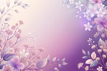 Naklejka premium purple floral background for wedding invitation