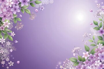 Fototapeta premium purple floral background for wedding invitation