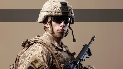 Man with Gun Uniform