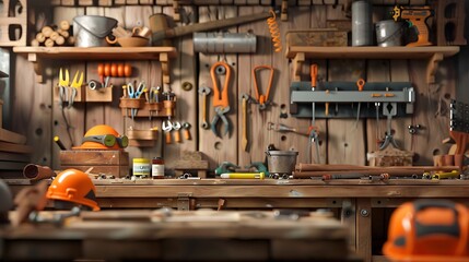 Fototapeta premium Workshop Tools and Equipment