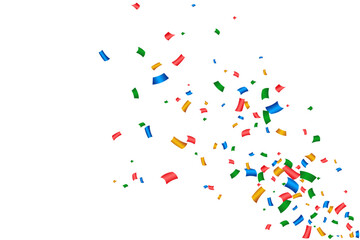 Fototapeta premium Colorful bright confetti vector free