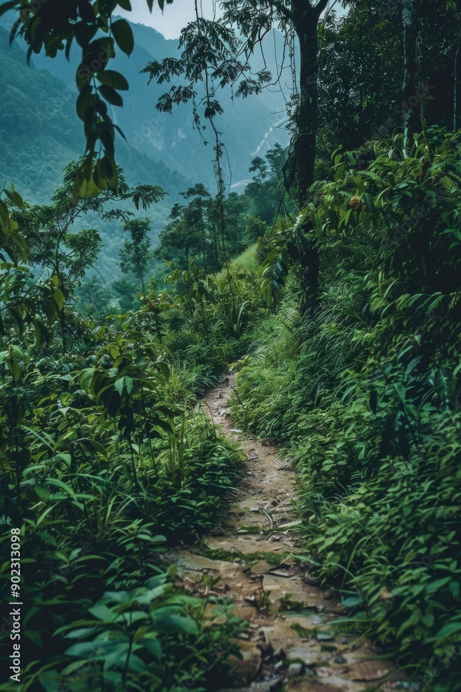 Canvas Prints Forest Dirt Path