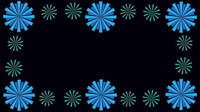 タイトルフレーム　デザイン枠　くるくる　模様