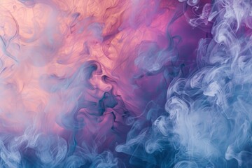 Fototapeta premium Abstract Swirling Smoke in Shades of Purple and White