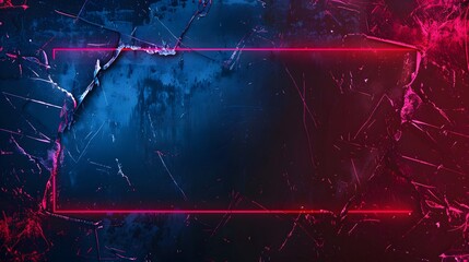 Obraz premium TV or computer screen displaying distorted colorful static