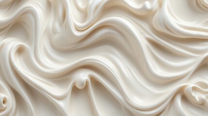 Obraz premium Close-up creamy smooth texture texture appears to be creamy yogu