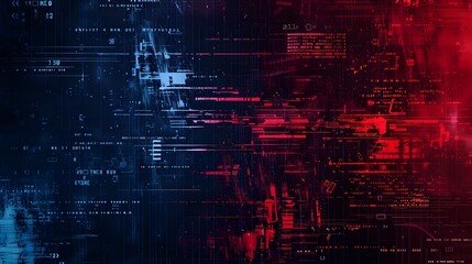 Fototapeta premium TV or computer screen displaying distorted colorful static