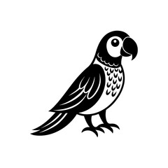 Cute parrot bird illustration