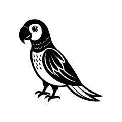Cute parrot bird illustration