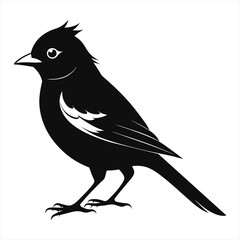 Cute bird icon illustration
