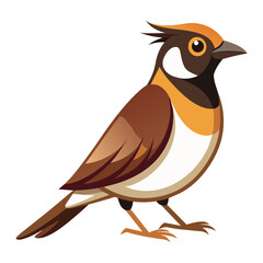 Cute bird icon illustration