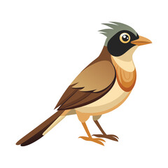 Cute bird icon illustration