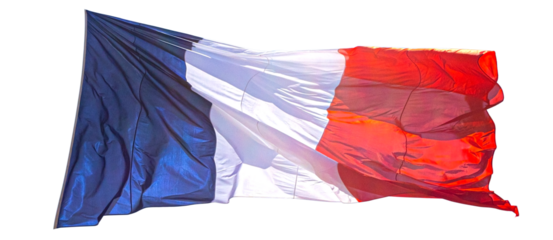 flag of France fluttering