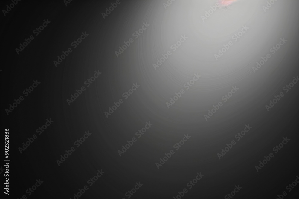 Poster a single light source shining through dark gray gradient