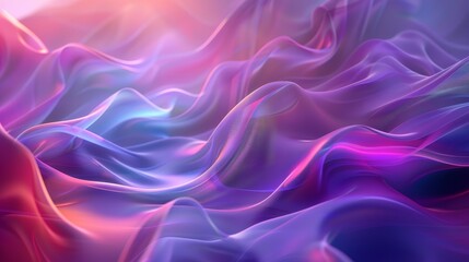 Fototapeta premium Abstract colorful flowing fabric background with vibrant hues and smooth, dynamic textures.