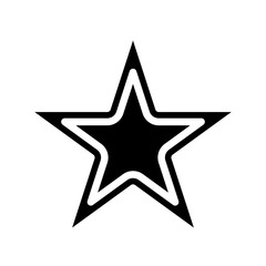 Star Vector Glyph Icon Design