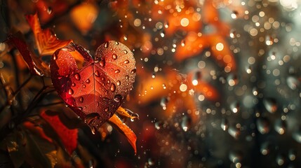The image shows a close-up of a sweaty glass window with the inscription "love" and a heart written on it.