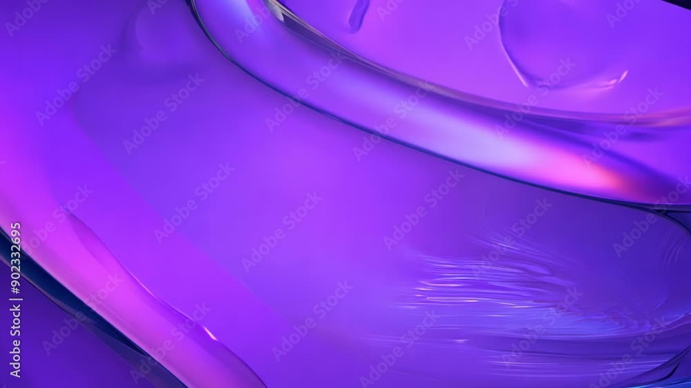 Poster captivating abstract waves of purple under soft ambient light at twilight. generative ai