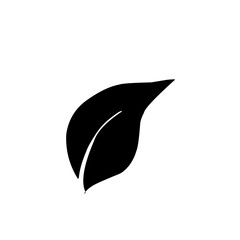 leaf silhouette icon