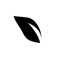 Fototapeta premium leaf silhouette icon