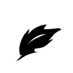leaf silhouette icon