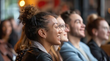 Obraz premium Enthusiastic Audience at Event