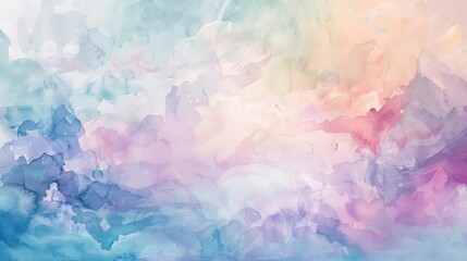 Light Pastel Abstract Watercolor Painting with a Soft, Dreamy Aesthetic capturing fluidity and tranquility through ethereal hues and gentle brushstrokes.