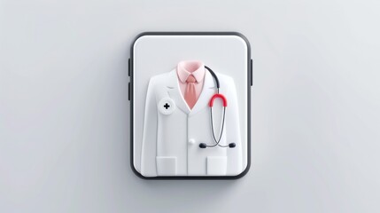 doctor app icon on white background