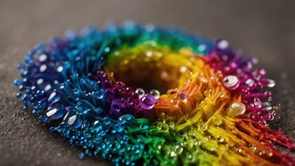 The prismatic embrace of diversity in a warm, inviting hug