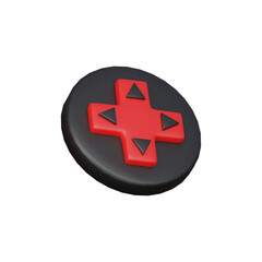 Obraz premium Game button 3D Icon