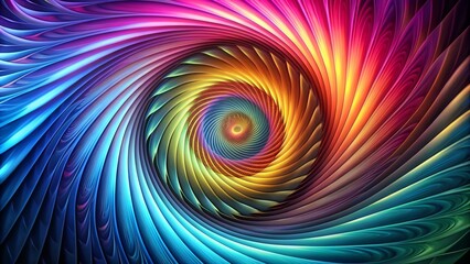 Fototapeta premium Abstract background featuring a spiral pattern at a tilted angle, pattern, wave, geometry, visual, background, motion, dynamic, hypnotic, trendy, modern, design, illusion, concept, artistic