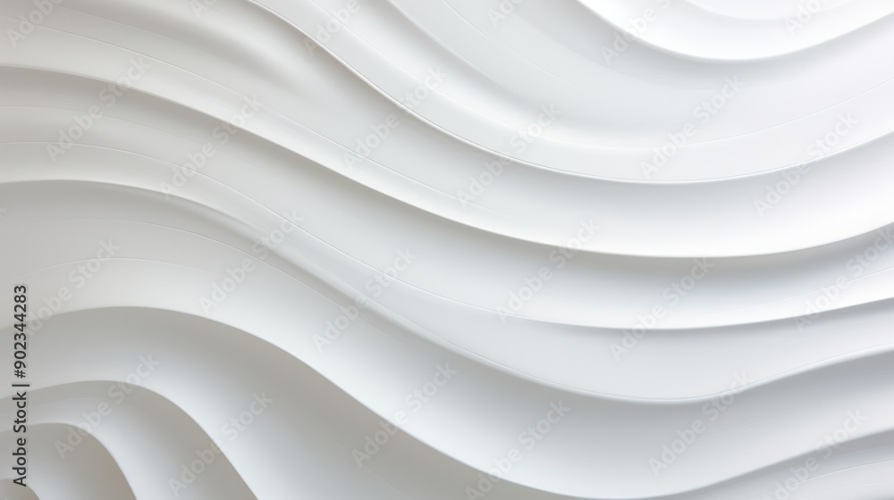 Poster close-up of a smooth, white background texture with subtle variations in brightness and light shadow