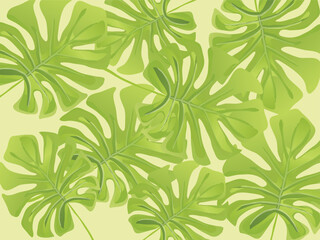 Tropical leaf pattern design